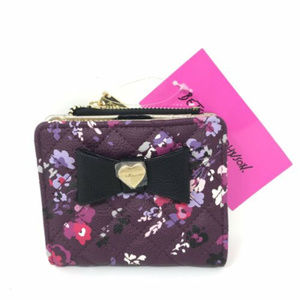 Betsey Johnson Small Zip Floral Wallet